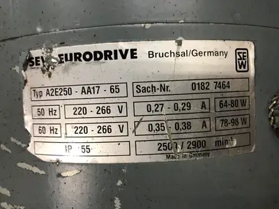 USED 2009 SEW DV132S-4BM/TH/VS