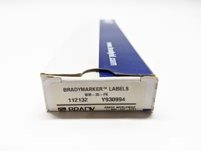 WM-35-PK | Brady  Vinyl Cloth Wire Marker LOT OF 16 Sheets - New Other