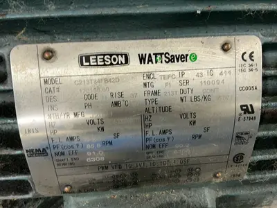 Used 2011 LEESON C213T34FB42D Motors (misc) Ohio US | HGR 24 #1304152