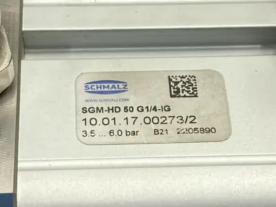 SGM-HD 50 G1/4-IG | Schmalz  Pneumatic Magnetic Gripper 10.01.17.00273 BROKEN BOLT - For parts or not working