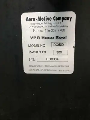Aero-Motive Company DC600 VPR Hose Reel 300PSI
