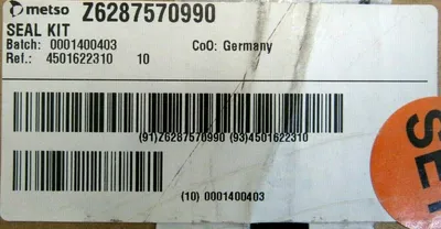 NEW METSO Z6287570990 SEAL KIT 4501622310 1002238617