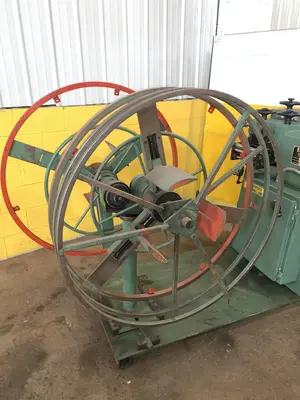4.7" X .040" BRUDERER MODEL #12120B 19 ROLL PRECISION LEVELER & DOUBLE END UNCOILER: STOCK 13024