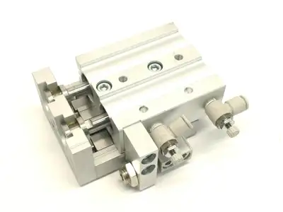 MXS20-20AS | SMC  Dual Rod Slide Table Guided Cylinder 20mm Bore 20mm Stroke - Used