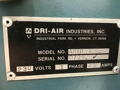 USED DRI AIR INDUSTRIES ARID-X 25