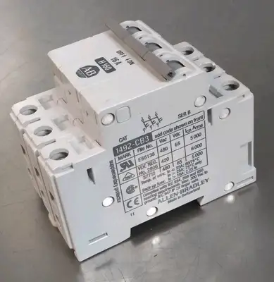 Allen Bradley 1492-CB3F3 SerB 16A Circuit Breaker Loc4E41