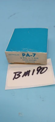 New | in-Stock Centralab CENTRALAB  PA-7 rotary Switch 5 P0LE- NN- SHORT  , 3 POS Relays & Switches Arizona US | ASSET CONVERSION SPECIALISTS, INC. #1286873