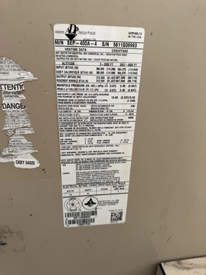 Used _UNKNOWN_ _UNKNOWN_ Gas Heaters Michigan US | Miedema Asset Management Group #1396121