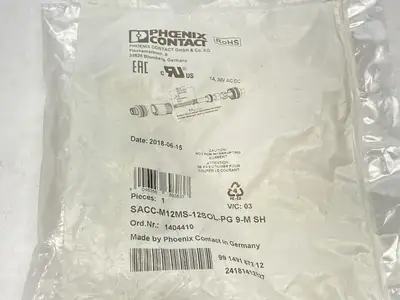 NEW PHOENIX CONTACT CONNECTOR M12 12-PIN A-CODE 1404410