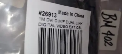 New | in-Stock C2G C2G 26913 DVI-D M/F Cable & Wire Arizona US | ASSET CONVERSION SPECIALISTS, INC. #1360620