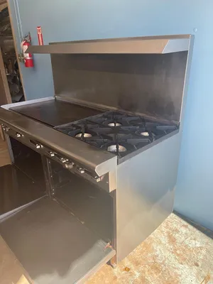75-0345 American Range 60'' Gas Range 36'' Griddle 4 Burner 2 Oven AR36G4B