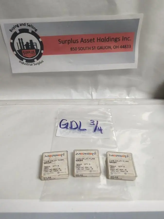New | in-Stock MERSEN GDL-3/4 Miscellaneous Equipment (Electrical & Power) | Surplus Asset Holdings #1200536