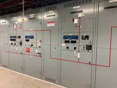 25kV Switchgear Lineup 1200A w/ Power Vac Breaker VB1 27.0-16-0