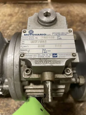 Motovario NKF/002 Worm Gear Speed Reducer 880RPM 1.4:1 1/2HP 3PH