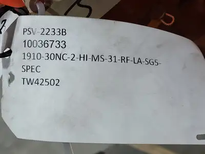NEW CONSOLIDATED 1910-30NC-2-H1-MS-31-RF-LA-SG5-SPEC