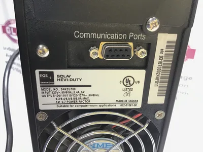 EGS S4K2U700 Sola Heavy Duty On Line UPS 50/60Hz 5.4A 100/110/115/120/127V