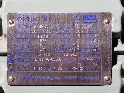 NEW TECO-WESTINGHOUSE PDH02065