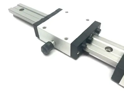 Used igus drylin® T Standard Carriage 2x with Hand Clamp, 16-1/8" Rail Slides Michigan US | Maverick Industrial Sales #1397738