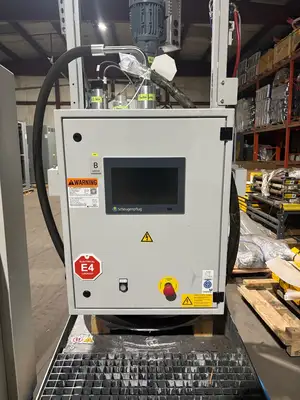 USED SCHEUGENPFLUG LIQUID MATERIAL MIXER & BARREL AGITATOR SYSTEM