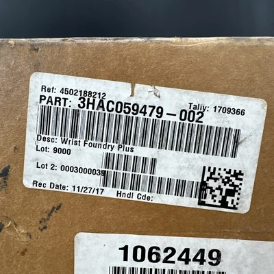 New | in-Stock ABB 3HAC059479-002 Robot Parts Indiana US | J&J Industrial Supply #1278646
