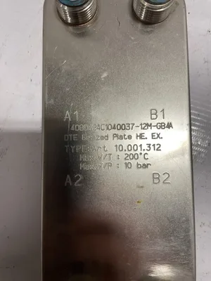 4080424C1040037-12M-GB4A Brazed Aluminum Plate Heat Exchanger 145psi