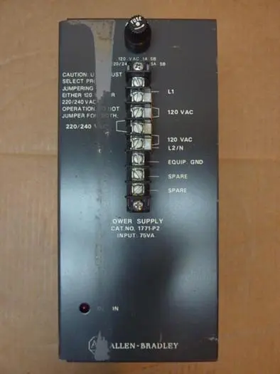 Used ALLEN BRADLEY 1771-P2 SER A Power Supplies Michigan US | Ideal Machinery #591610