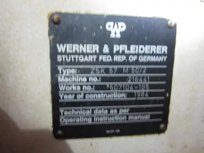 USED WERNER & PFLEIDERER ZSK
