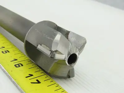 Brisbois 7/16" 3 Flute Carbide Piloted Face End Mill 20mm Shank 9-1/2" OAL