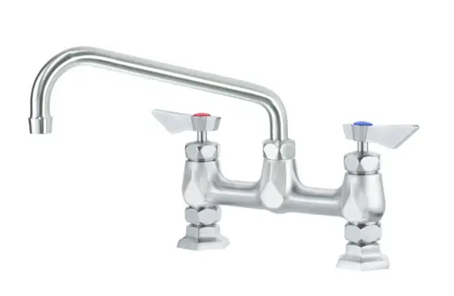 Krowne DX-910 Deck Mount Faucet w/ 10" Swing Spout - 8" Centers