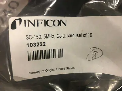 MAXTEK SENSOR CRYSTAL GOLD 5MHZ 103222 10PCS
