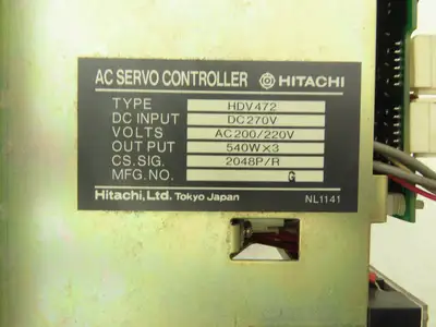 Hitachi HDV472 Servo Controller Power Supply Unit 270VDC Input 200/220VAC Output