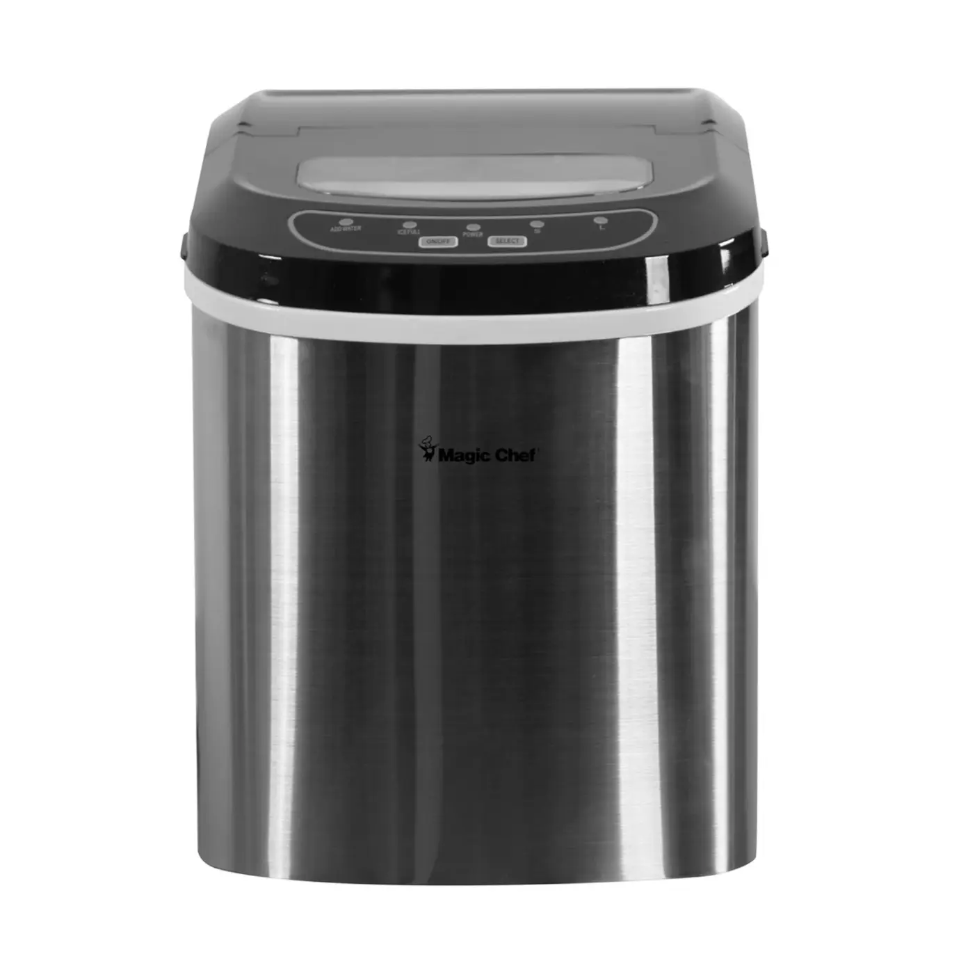 Magic Chef 27 LB. PORTABLE COUNTERTOP ICE MAKER IN STAINLESS