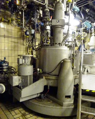 Ellerwerk 736 C-T perforate basket centrifuge, 316SS.