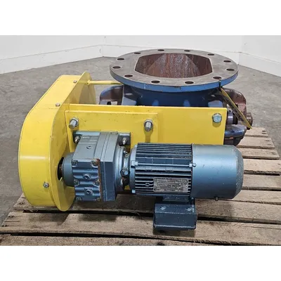Used 10" Dia. Mild Steel Ancaster Conveying Rotary Airlock Valve
