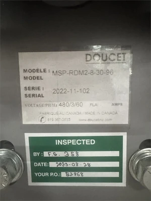 Used 2022 DOUCET "RDM2-8-30-96" Window & Door Assembly Equipment Texas US | MachineryMax #1488398