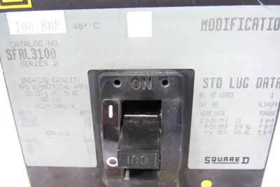 NEW SQUARE D SFAL3100 CIRCUIT BREAKER SER.2