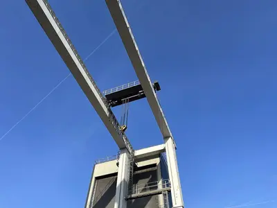 USED SWF GANTRY CRANE 70 TON + 5 TON X 25 METER