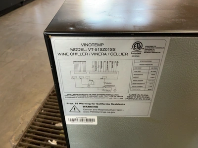 Used VINOTEMP VT-51SZ01SS Bottle Coolers Michigan US | Miedema Asset Management Group #1761147
