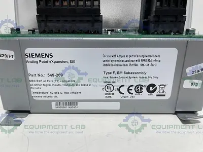 NEW SIEMENS APOGEE 549-209 ANALOG POINT EXPANSION MODULE, 8AI