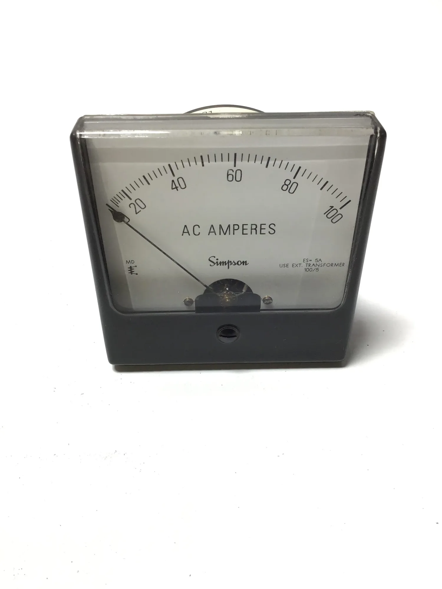 Simpson Electric 1357 Analog AC Ammeter Panel Meter