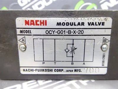 Nachi OCY-G01-B-X-20 Modular Valve Used