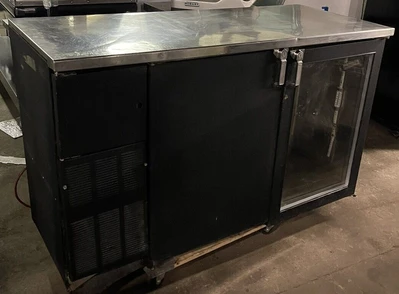 174-0093 Glastender BB60-LI-BSH 60” Back Bar Self Contained 2 Door Cooler