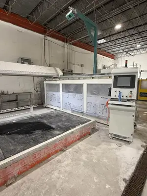 Used 2022 POSEIDON T – REX MODEL S SINGLE TABLE Stone CNC Machining Centers Michigan US | All Used Stone Equipment #1568694