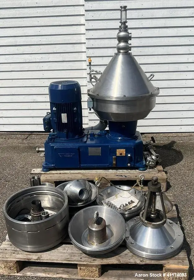 Used VERONESI 1300 SFD 12250 FWP Disc Stack Centrifuges Illinois US | Aaron Equipment #1493972