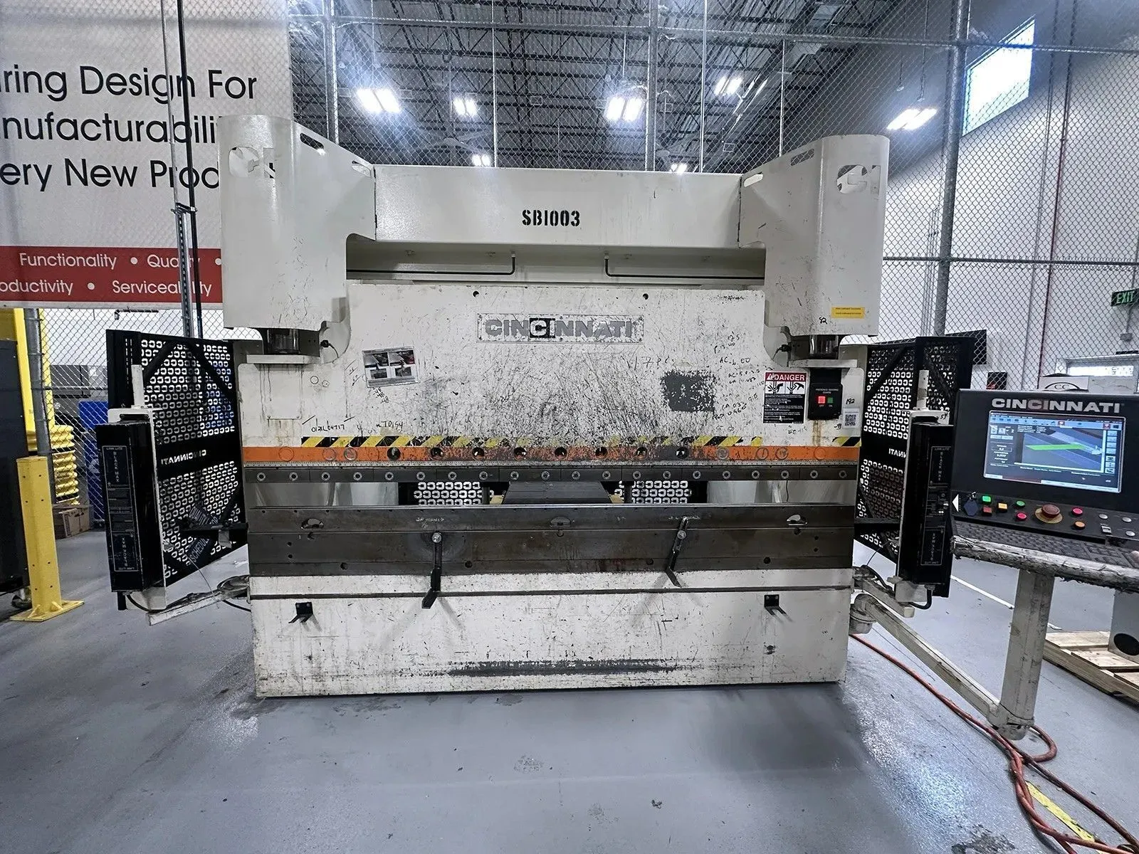 90 Ton x 10' Cincinnati PF+8 CNC Press Brake, 2017- Low Hours