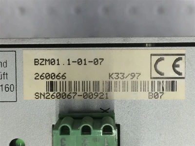 USED INDRAMAT BZM01.1-01-07 (3)-SERVO DRIVE BLEEDER MODULE