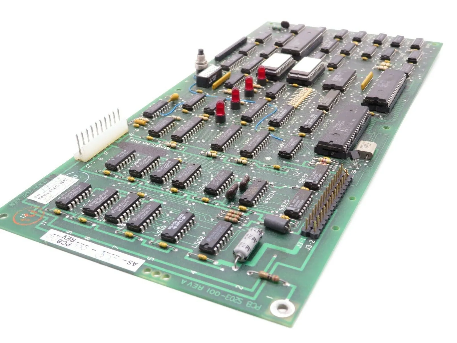 USED GOULD MODICON AS-203P-000 I/O CONTROL BOARD AS203P000 ASSY S203 REV C10