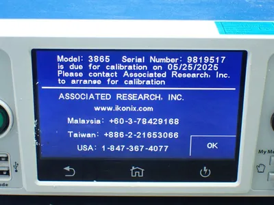 Used ASSOCIATED RESEARCH 3865 High Voltage Testers Ohio US | HGR 24 #782608