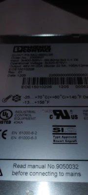 Used Phoenix Contact PS/3AC/48DC/20 Power Supplies Arizona US | ASSET CONVERSION SPECIALISTS, INC. #1421839