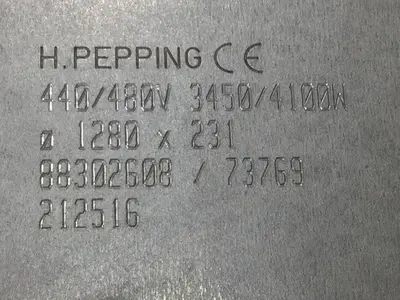 New | in-Stock H PEPPING 88302608 HP Heater Bands Michigan US | Ideal Machinery #1261418